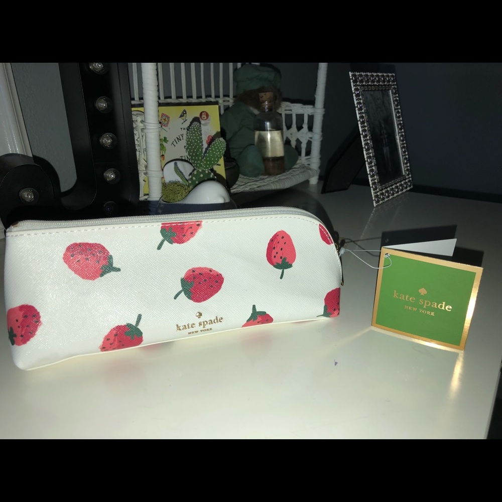Kate Spade Strawberries Pencil Case